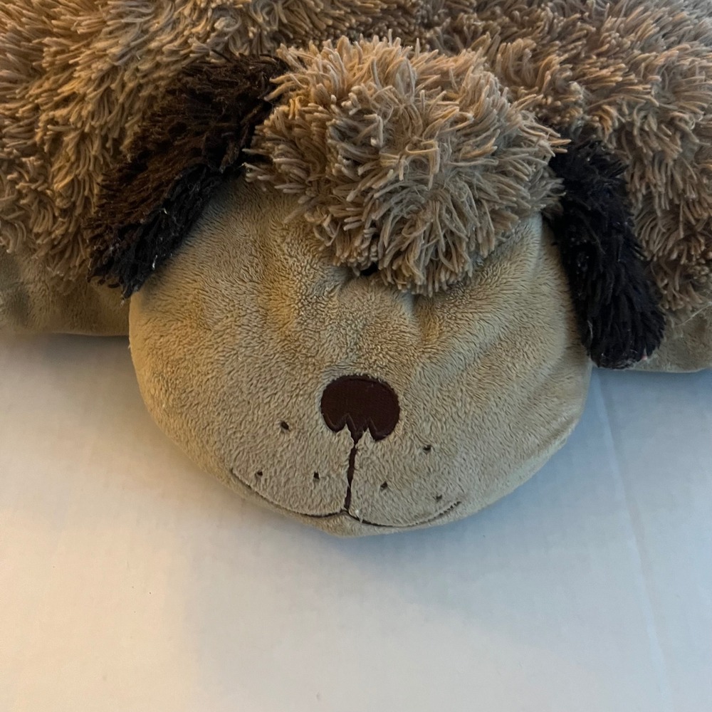 Pillow Pets Playful Puppy Dog Plush 18 inch Tan Brown Stuffed Animal Toy 2010 - Picture 2 of 8